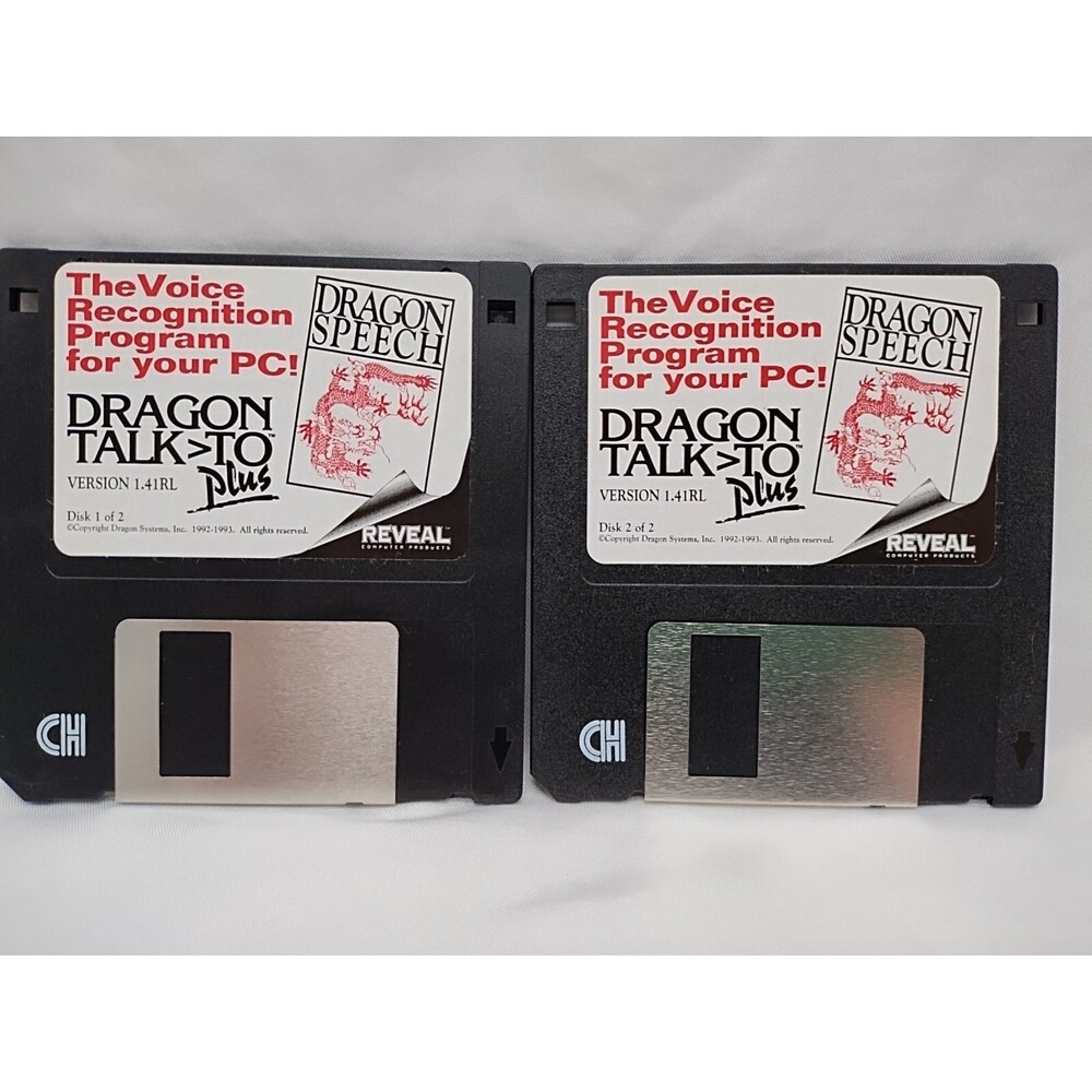 Dragon Talk To Plus Version 1.41RL Floppy Disks 1 And 2
